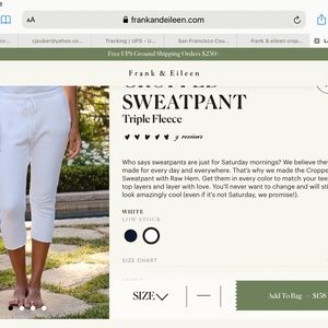 Frank and Eileen cropped sweatpants
